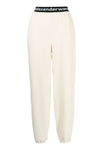 Alexander Wang Pantaloni sportivi con logo - Bianco