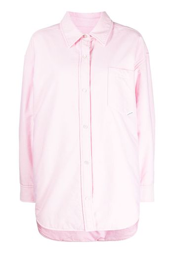 Alexander Wang Giacca-camicia imbottita Oxford - Rosa