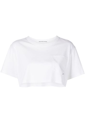 Alexander Wang T-shirt DTC crop - Bianco