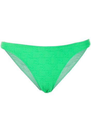 Alexander Wang slip bikini con logo - Verde