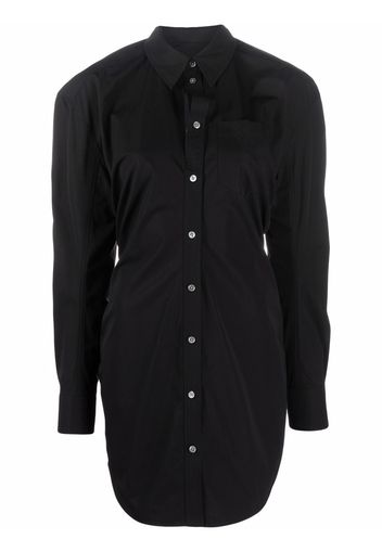 Alexander Wang fitted cotton shirt dress - Nero