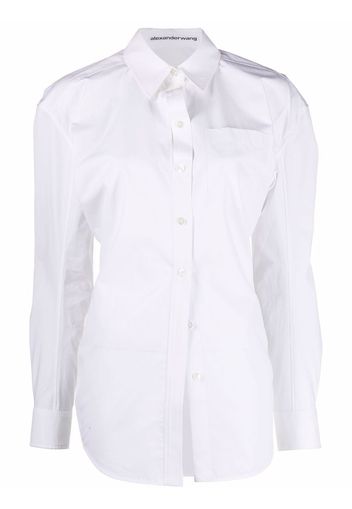 Alexander Wang long-sleeve cotton shirt - Bianco