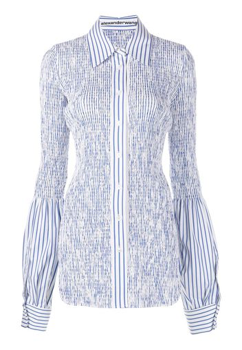 Alexander Wang Camicia lunga a righe - Blu