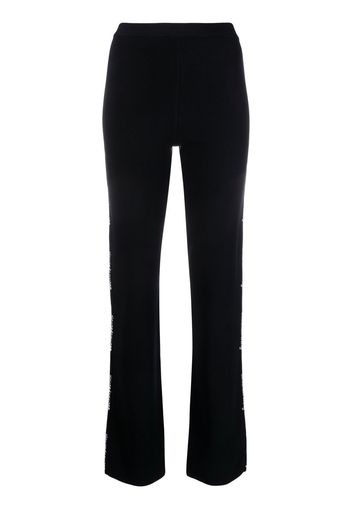 Alexander Wang logo-tape detail trousers - Nero