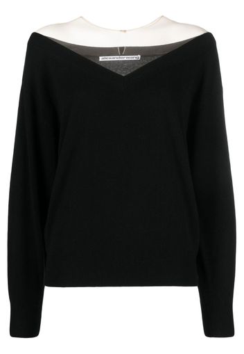 Alexander Wang off-shoulder jumper - Nero