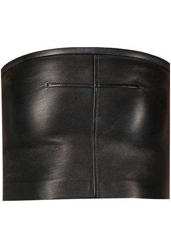 Alexander Wang leather bodycon tube top - Nero