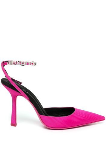 Alexander Wang Delphine 105mm logo-strap pumps - Rosa