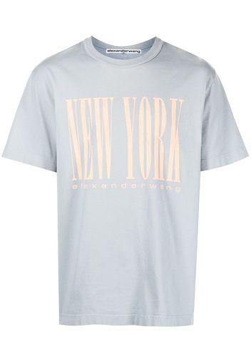 Alexander Wang T-shirt NY con stampa - Blu