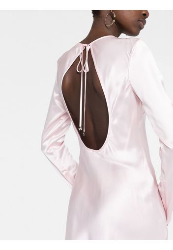 Alexander Wang long-sleeved silk dress - Rosa