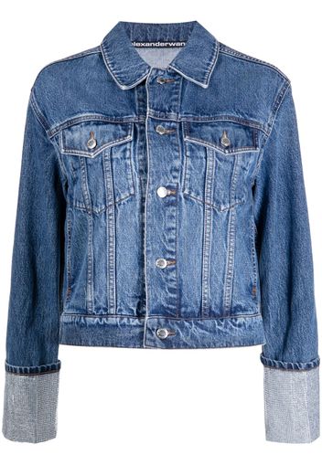 Alexander Wang Giacca denim con decorazione - Blu