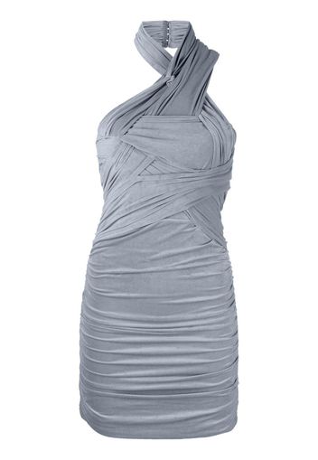 Alexander Wang ruched halterneck minidress - Grigio