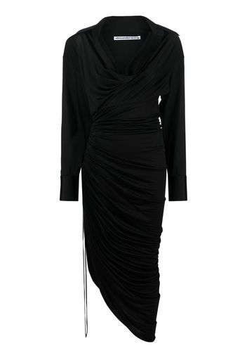 Alexander Wang asymmetric V-neck dress - Nero