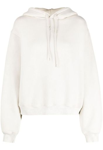 Alexander Wang cotton blend cropped hoodie - Toni neutri