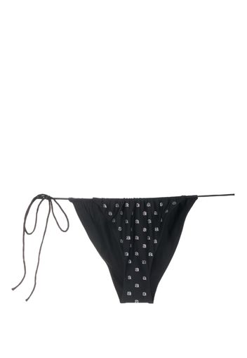 Alexander Wang crystal-embellished bikini bottoms - Nero