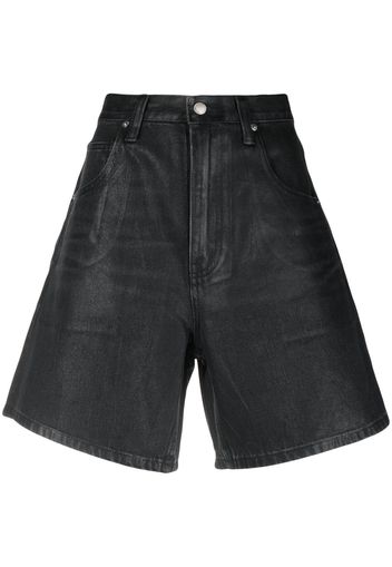 Alexander Wang coated denim shorts - Grigio