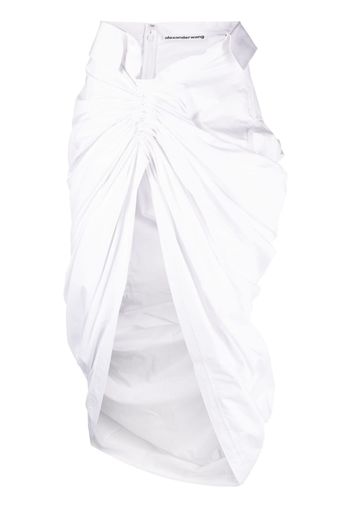 Alexander Wang asymmetric midi skirt - Bianco