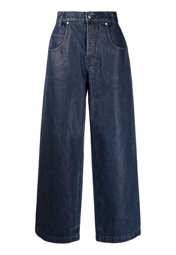 Alexander Wang high-waisted wide-leg jeans - Blu