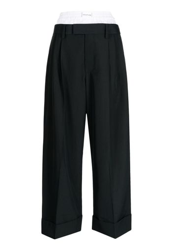 Alexander Wang layered tailored-cut trousers - Nero