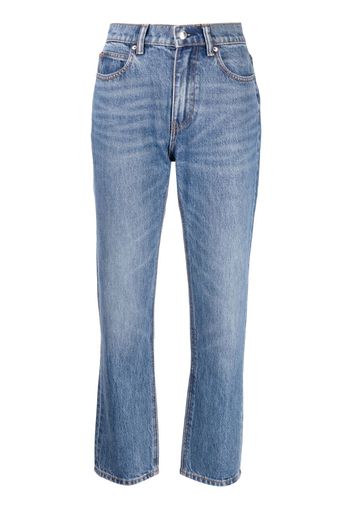 Alexander Wang Jeans a vita alta Stovepipe - Blu