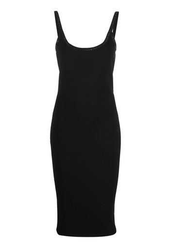 Alexander Wang crystal-embellished jersey dress - Nero