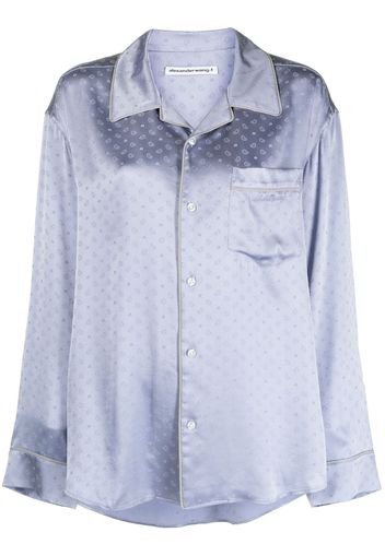 Alexander Wang Camicia con motivo jacquard - Viola