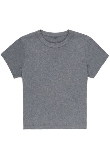 Alexander Wang Shrunk glittered T-Shirt - Grigio