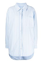 Alexander Wang Giacca-camicia imbottita Oxford - Blu