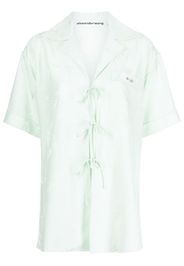 Alexander Wang Camicia con motivo jacquard - Verde