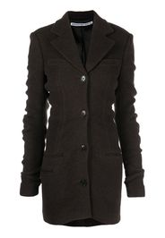 Alexander Wang ruched sleeve wool-blend jacket - Marrone