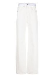 Alexander Wang Jeans con logo - Bianco