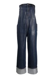 Alexander Wang strapless denim jumpsuit - Blu