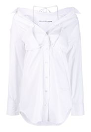 Alexander Wang layered bikini shirt - Bianco