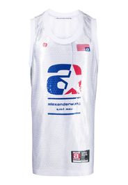 Alexander Wang Astar Basketball sleeveless tank top - Bianco