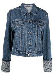 Alexander Wang Giacca denim con stampa - Blu