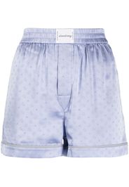 Alexander Wang jacquard-pattern silk shorts - Viola