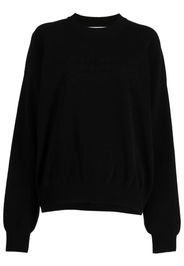 Alexander Wang Maglione con logo goffrato - Nero