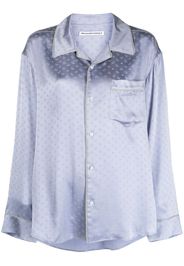 Alexander Wang Camicia con motivo jacquard - Viola