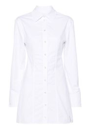 Alexander Wang boned shirt-style mini dress - Bianco