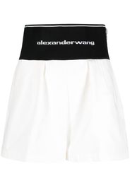 alexanderwang.t logo-waistband tailored short - Bianco