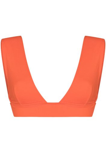 ALEXANDRA MIRO Ally V-neck bikini top - Arancione