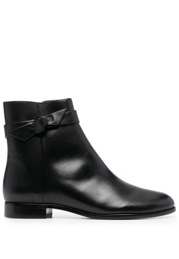 Alexandre Birman 20mm knot-detailing leather boots - Nero