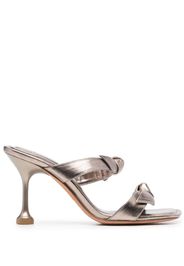 Alexandre Birman 90mm knot-detailing leather mules - Oro