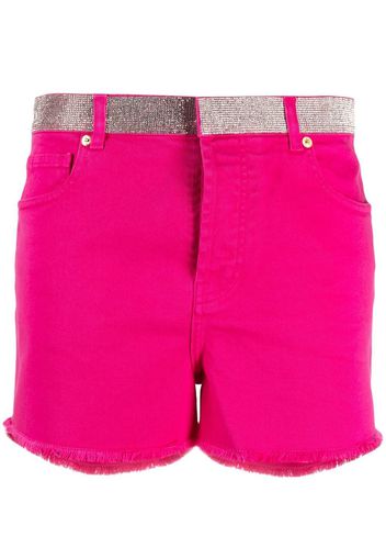 Alexandre Vauthier metallic-detail denim shorts - Rosa