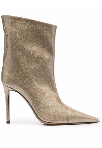 Alexandre Vauthier glitter 105mm ankle boots - Oro