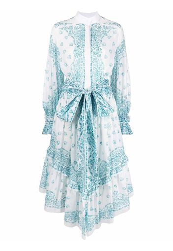 Alexandre Vauthier paisley-print shirt dress - Bianco