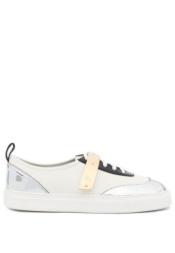 Alexandre Vauthier strap-detail low-top trainers - Bianco