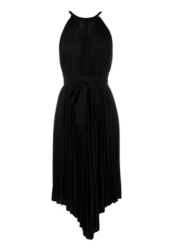 Alexandre Vauthier asymmetric pleated dress - Nero