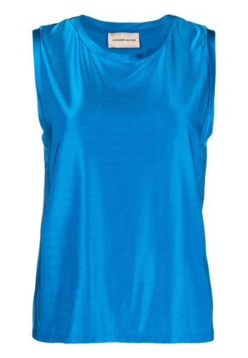 Alexandre Vauthier round neck vest top - Blu