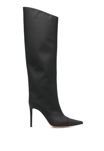 Alexandre Vauthier pointed toe knee-high boots - Nero