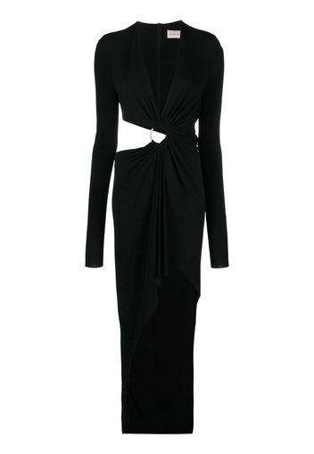 Alexandre Vauthier hoop-detail cut-out dress - Nero